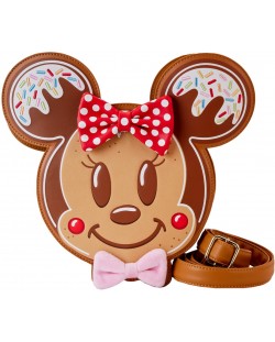 Geantă Loungefly Disney: Mickey and Minnie - Gingerbread Cookie