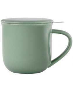 Ceașcă de ceai cu strecurătoare Viva Scandinavia - Minima Stone Green, 350 ml