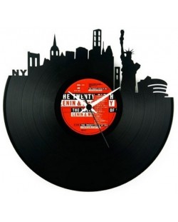 Ceas Vinyl Clock Art: Cities - New York