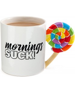 Cana 3D Big Mouth Humor: Mornings - Mornings Suck, 550 ml