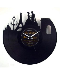 Ceas Vinyl Clock Art: Cities - Paris