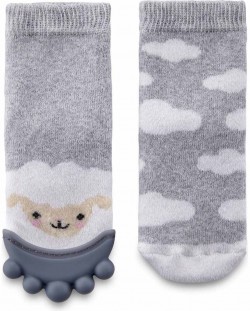 Jucarie gingival BabyJem - Boys, Grey, 6-12 luni