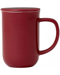 Ceașcă de ceai cu strecurătoare Viva Scandinavia - Minima Cranberry, 500 ml