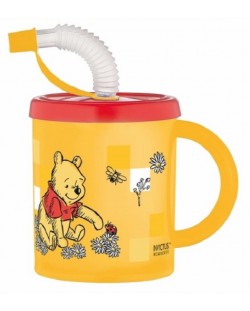 Ceașcă cu pai și mâner Disney - Winnie The Pooh, 210 ml