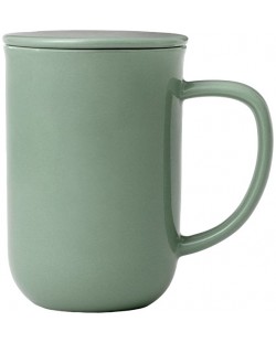 Ceașcă de ceai cu strecurătoare Viva Scandinavia - Minima Stone Green, 500 ml