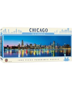 Puzzle panoramic Master Pieces de 1000 piese - Chicago, Ilinois