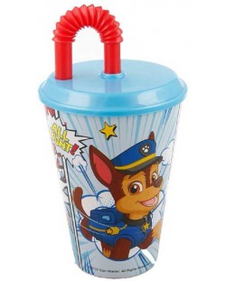 Cană cu pai Stor - Paw Patrol, 430 ml