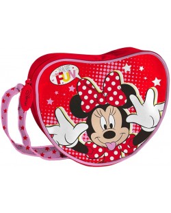 Coriex Geantă de umăr Minnie Mouse - în formă de inimă, cu un singur compartiment
