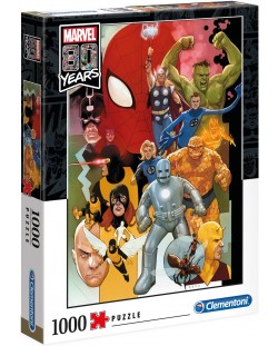 Puzzle Clementoni оde 1000 piese -  Marvel 80th Anniversary