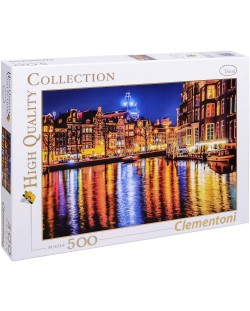 Puzzle Clementoni de 500 piese - Amsterdam, Olanda