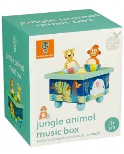 Cutie muzicală din lemn Orange Tree Toys - Animale dansatoare