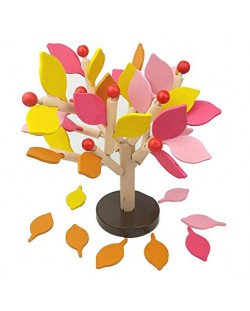 Smart Baby Puzzle 3D din lemn - Copac cu frunze de toamnă