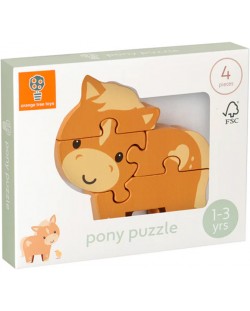 Puzzle din lemn  Orange Tree Toys - Ponei