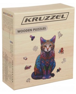 Puzzle din lemn  Kruzzel - pisică