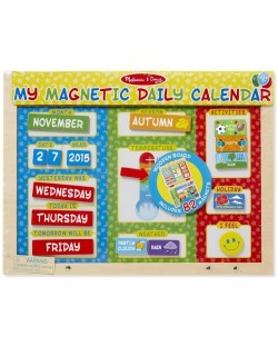 Calendar magnetic din lemn Melissa & Doug - In limba engleza