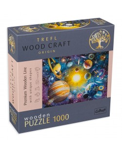 Puzzle din lemn Trefl din 1000 de piese - Călătorie în spațiu
