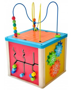 Jucărie din lemn Acool Toy - Cub multifuncțional