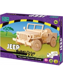 Colorino Puzzle 3D din lemn - Jeep