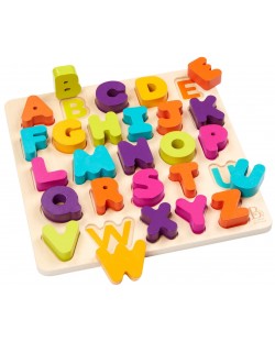 Puzzle din lemn Battat - Alfabetul englezesc, 26 de piese