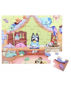 Puzzle din lemn  Micki - Bluey, 20 piese