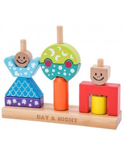Cuburi creative din lemn Raya Toys