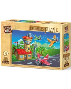 Puzzle din lemn Art Puzzle din 50 piese - Avioane