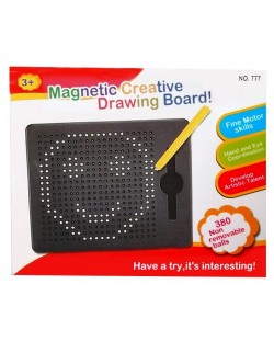Tablă de desen Raya Toys - cu mărgele magnetice