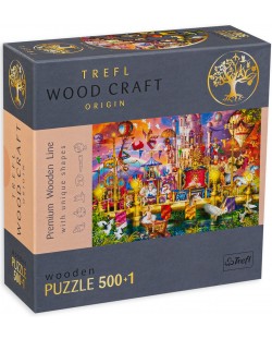  Puzzle din lemn Trefl de 500+1 piese - O lume magica