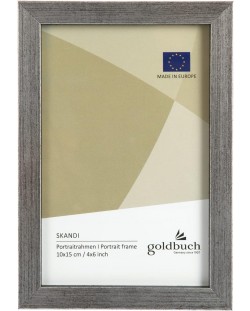 Ramă din lemn pentru foto Goldbuch - Argintie, 10 x 15 cm