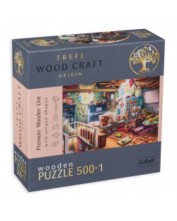 Puzzle din lemn Trefl din 500+1 piese - Antichități în cameră