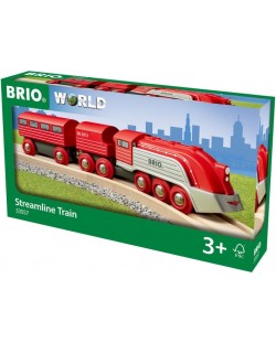 Jucarie din lemn Brio - Tren Streamline Train