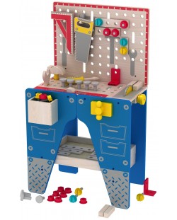 Acool Set de jucării din lemn - banc de lucru cu unelte