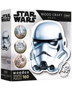 Puzzle din lemn Trefl de 160 de piese - Casca Stormtrooper