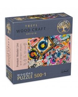 Puzzle din lemn Trefl din 500+1 de piese - În lumea muzicii