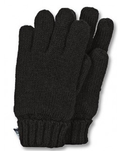 Mănuși tricotate pentru copii Sterntaler - 7-8 ani, negre