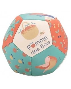 Jucărie moale pentru copii Moulin Roty Pomme Des Bois - Minge moale, 10 cm