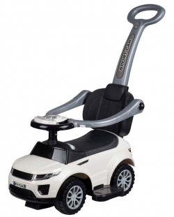 Masina pentru copii Ocie Ride-On - Cu control parental, alba