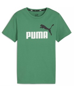 Tricou pentru copii Puma - Essentials+ Two-Tone Logo , verde