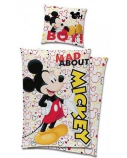 Sonne Set dormitor MICKEY MOUSE 140x200 + 60x63 