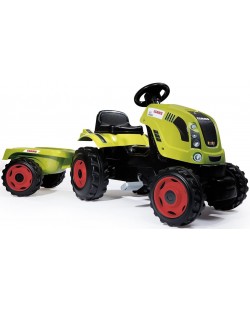 Tractor de ferma cu remorca pentru copii Smoby - Arion XL 400, verde