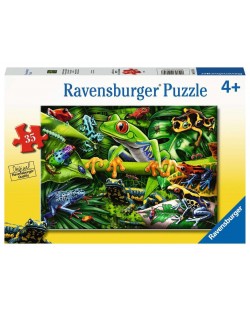 Puzzle pentru copii Ravensburger  din 35 piese - Amfibieni uimitori