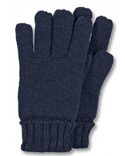 Mănuși tricotate pentru copii Sterntaler - 9-10 ani, albastru închis