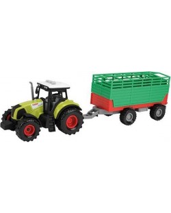 Jucarie pentru copii Toi Toys - Tractor cu remorca, cu sunet si lumina