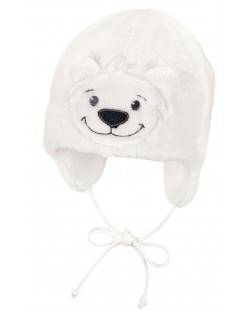 Pălărie de iarnă pentru copii Sterntaler - Bear, 45 cm, 6-9 luni, ecru