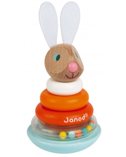 Jucărie pentru copii Janod - Iepuraș infilțabil și balansoar