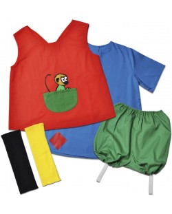 Costumul lui Pippi Longstocking pentru copii Pippi, 4-6 ani