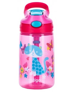 Sticlă de apa pentru copii Contigo Gizmo Flip - Pisică, 420 ml