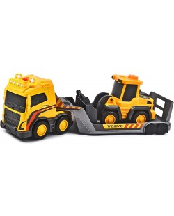 Jucarie pentru copii Dickie Toys - Camion Volvo cu remorca si tractor