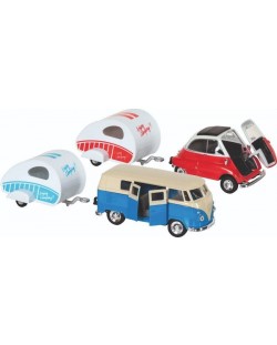 Mini barcă pentru copiiGoki - Volkswagen Classic Bus/BMW-Isetta, Sortiment 