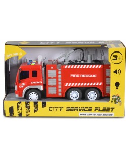 Jucărie pentru copii Moni Toys - Camion de pompieri cu pompă, 1:16